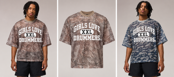 Thumbnail: Girls Love Drummers Mesh Jersey - Vintage Brown Camo