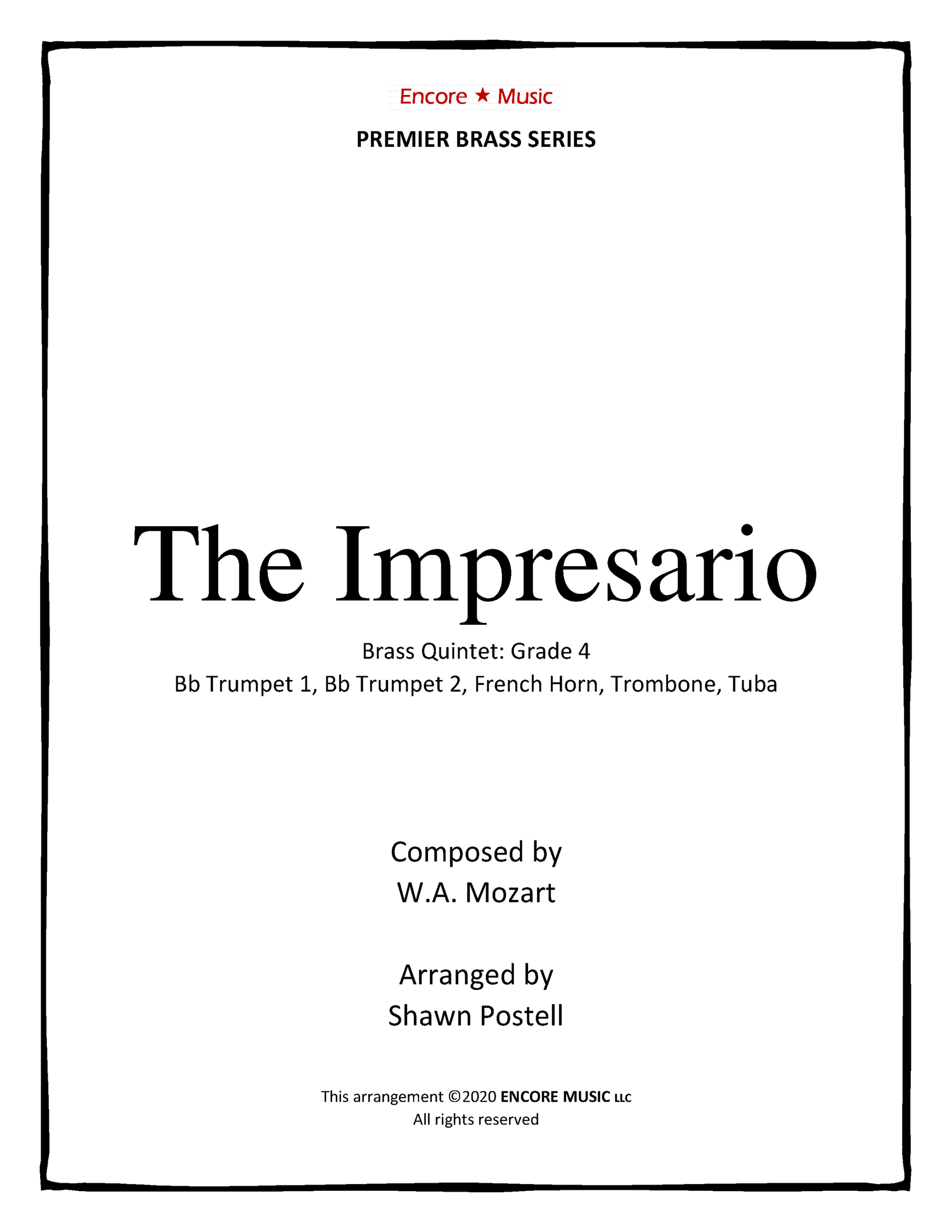 The Impresario W. A. Mozart (K. 486)