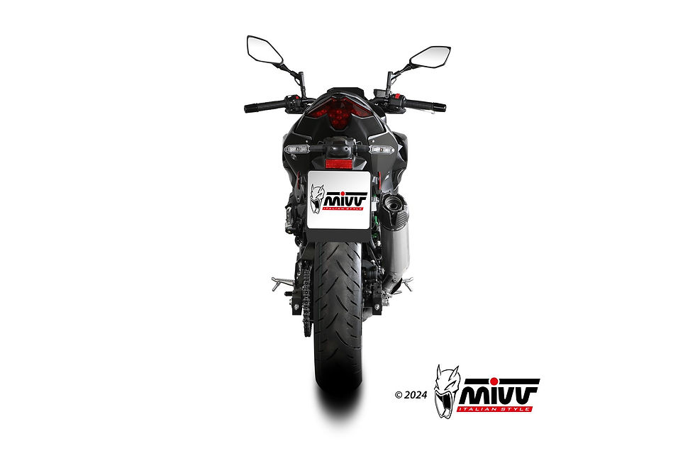 Miniatura: SCARICO MIVV AK1 TITANIO FONDELLO CARBONIO OMOLOGATO KAWASAKI Z500/SE 2024-2026