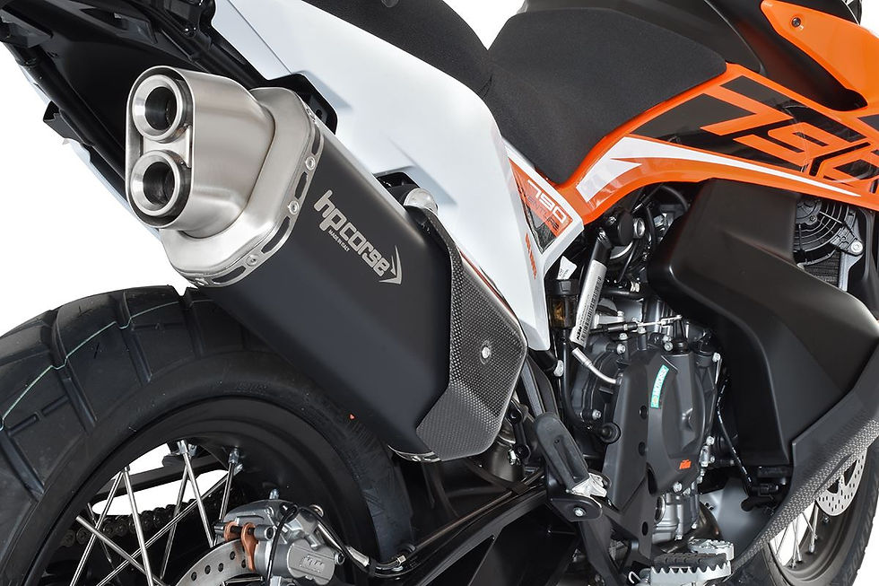 Miniatura: SCARICO HPCORSE 4-TRACK R SHORT NERO OMOLOGATO KTM 790 ADVENTURE 2019-2024