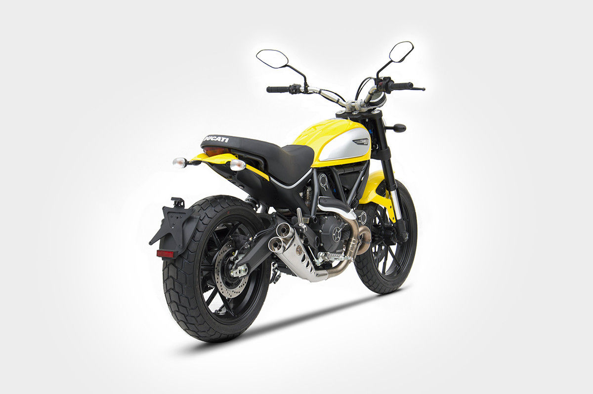 scarico zard special ed inox omologato per ducati scrambler 800 17-20