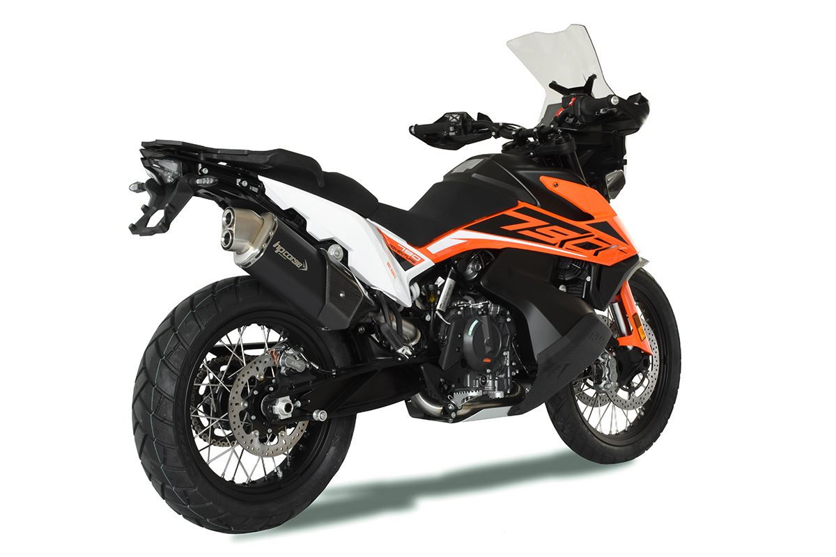 SCARICO HPCORSE 4-TRACK R SHORT NERO OMOLOGATO KTM 790 ADVENTURE 2019-2024