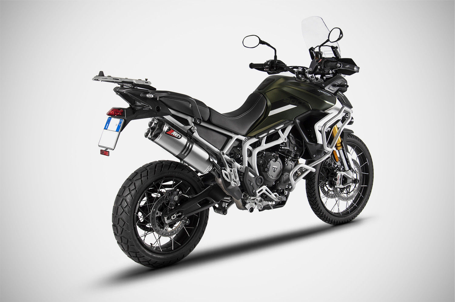 ZARD ACCIAIO OMOLOGATO FONDELLO CARBONIO TRIUMPH TIGER 900 2020-2023