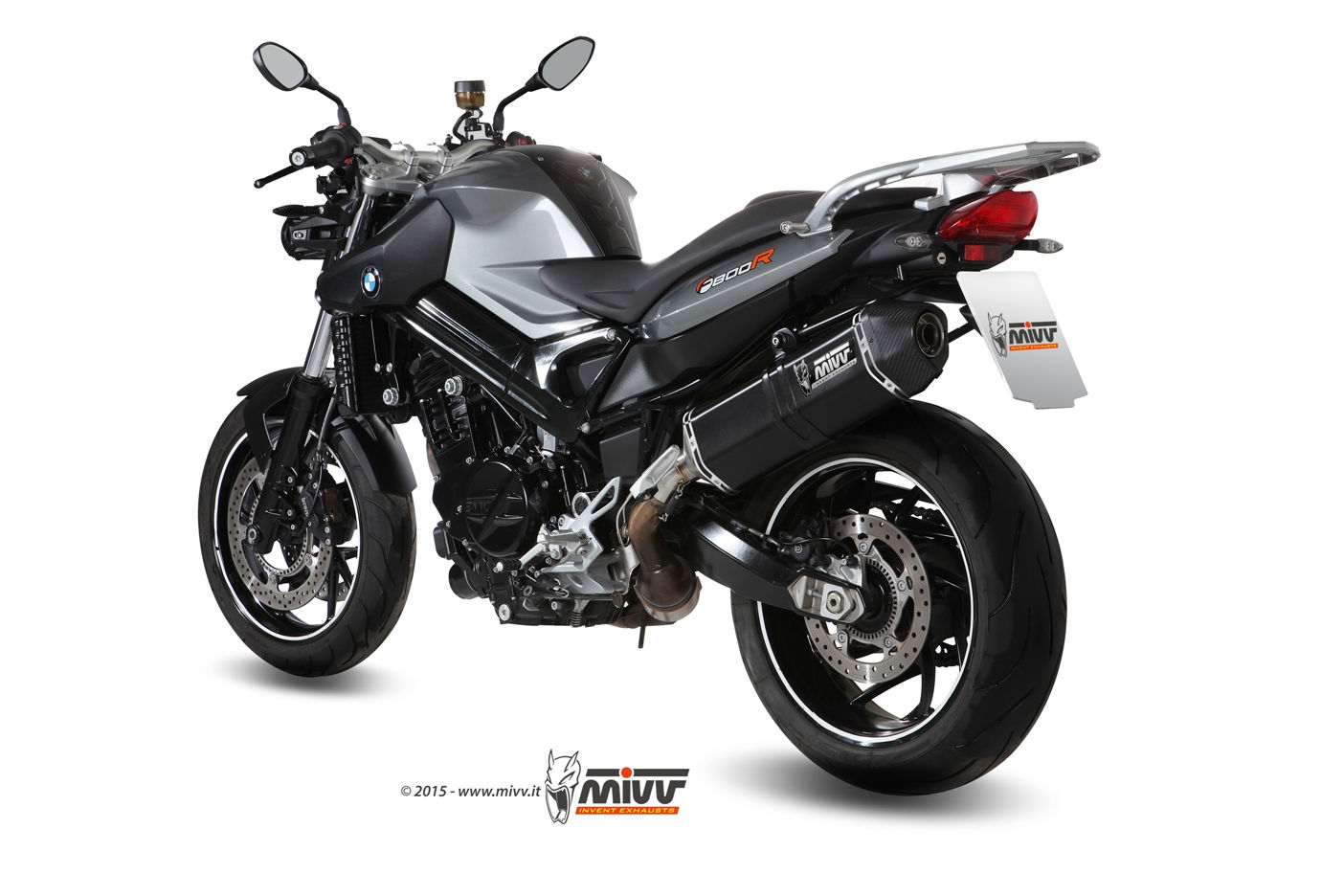 MIVV SPEED EDGE ACCIAIO NERO OMOLOGATO BMW F800R/GT 2009-2020