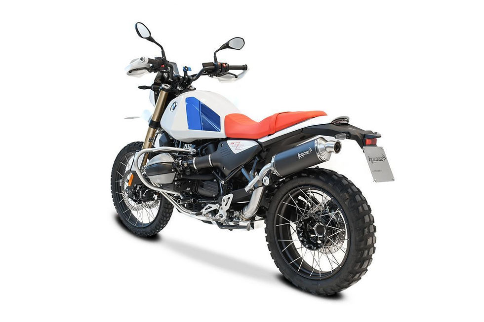 Miniatura: HPCORSE SP-1 SHORT EVO BLACK TITANIUM OMOLOGATO BMW R 12 G/S 2025-2026