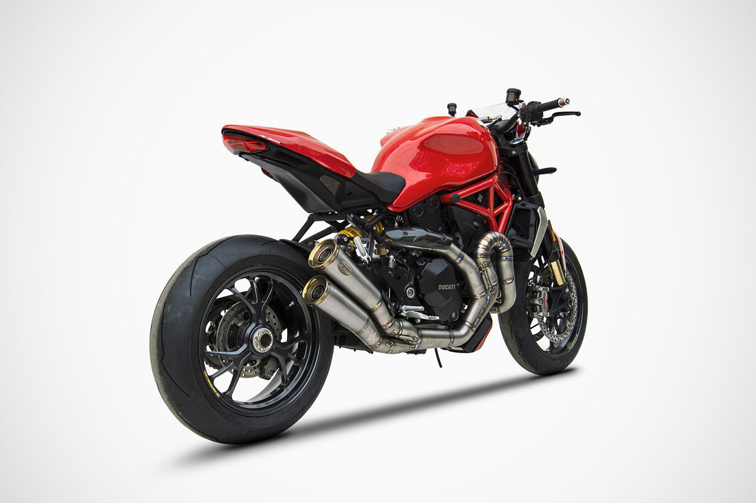 COMPLETO ZARD ACCIAIO RACING FONDELLO BRONZO DUCATI MONSTER 1200R 2016-2019