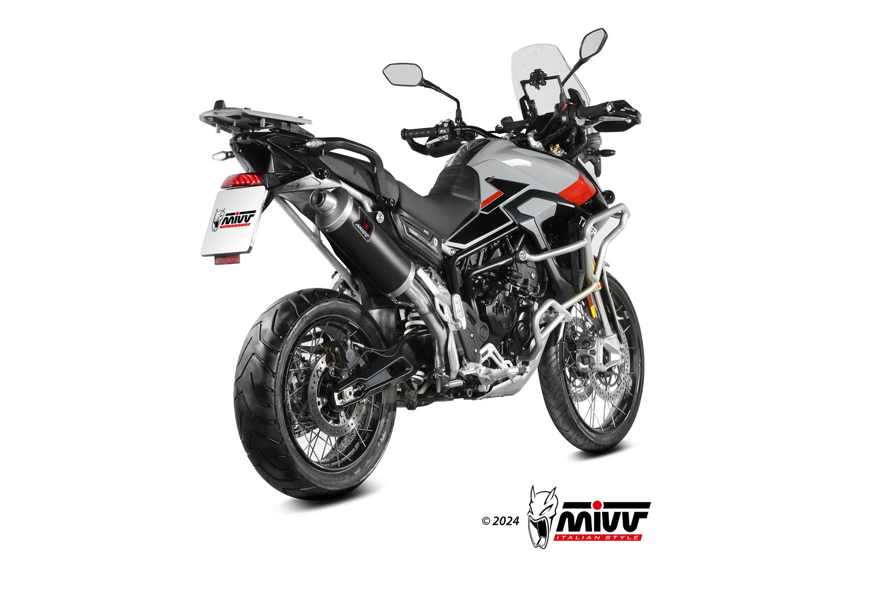 MIVV DAKAR ACCIAIO NERO OMOLOGATO TRIUMPH TIGER 900/GT/PRO/RALLY 2024-2025