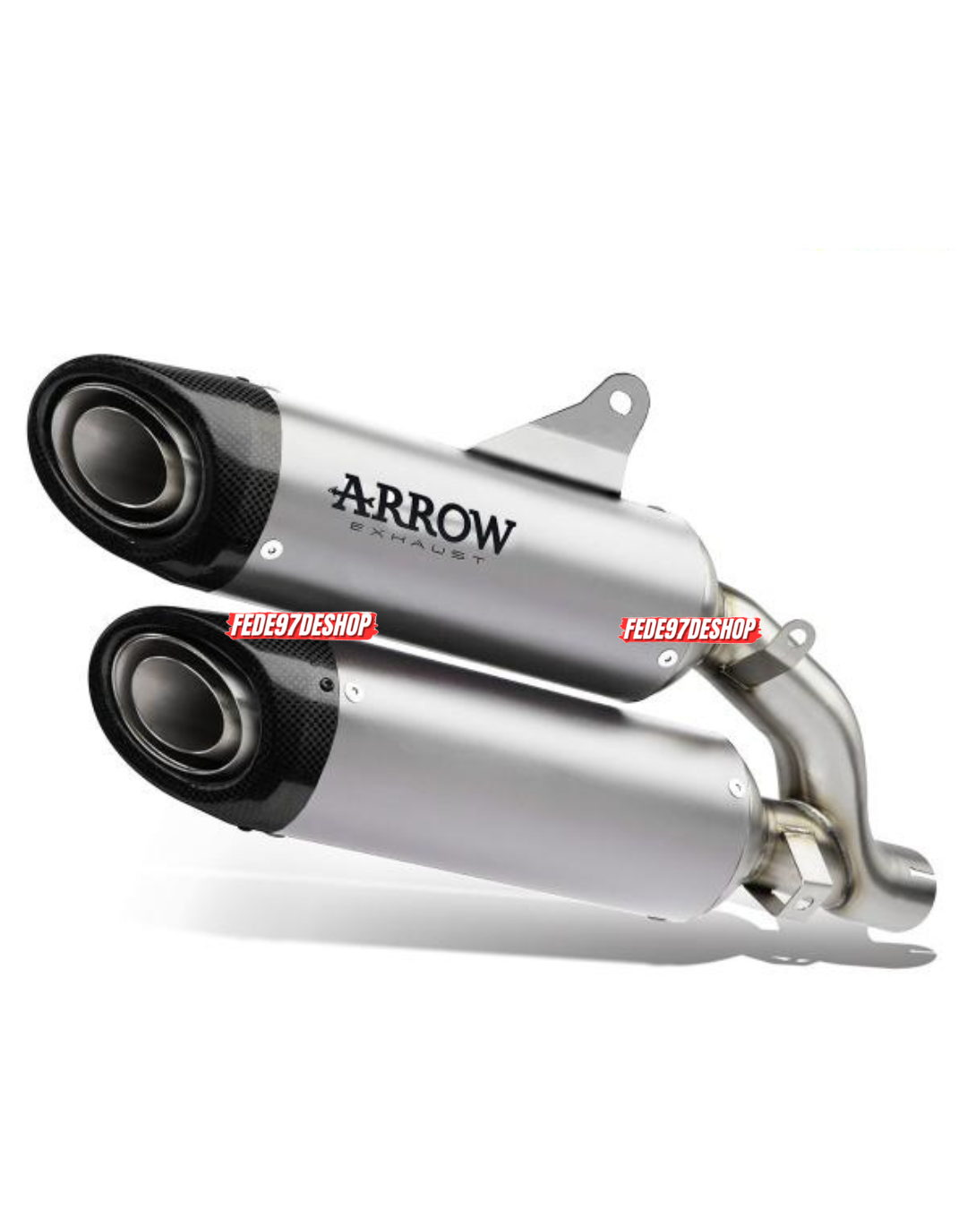 TERMINALE ARROW ROUND-SIL OMOLOGATO IN TITANIO DUCATI MONSTER 937 2021-24