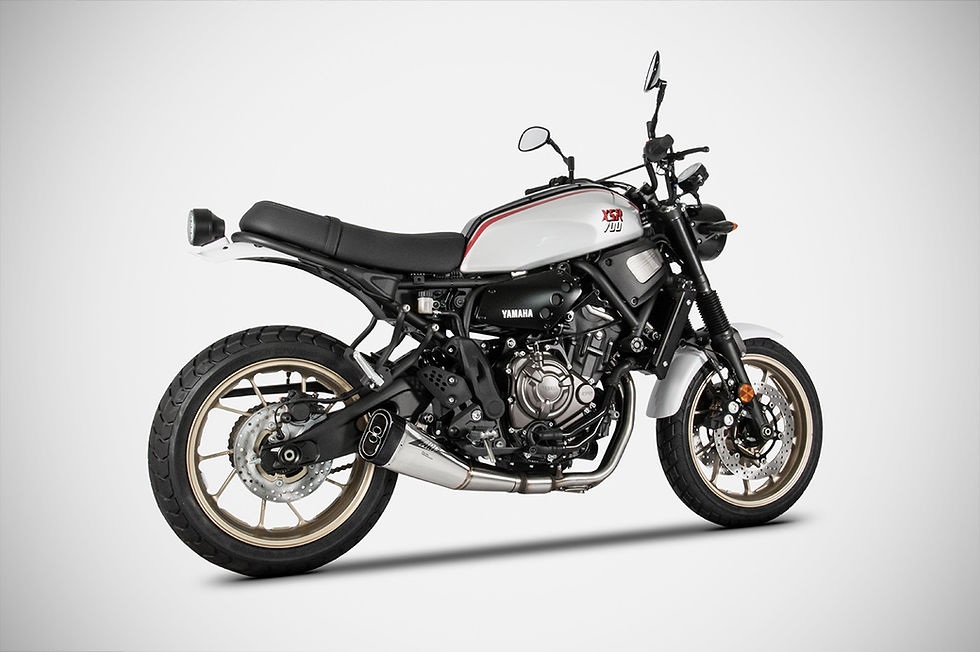 Miniatura: COMPLETO ZARD ACCIAIO OMOLOGATO FONDELLO CARBONIO YAMAHA MT 07/XSR700  2017-2023