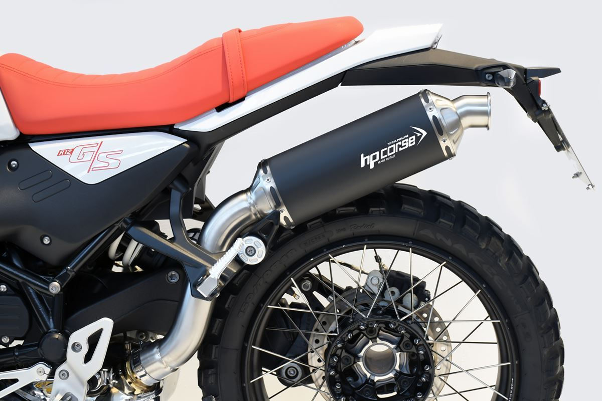 HPCORSE SP-1 SHORT EVO BLACK TITANIUM OMOLOGATO BMW R 12 G/S 2025-2026