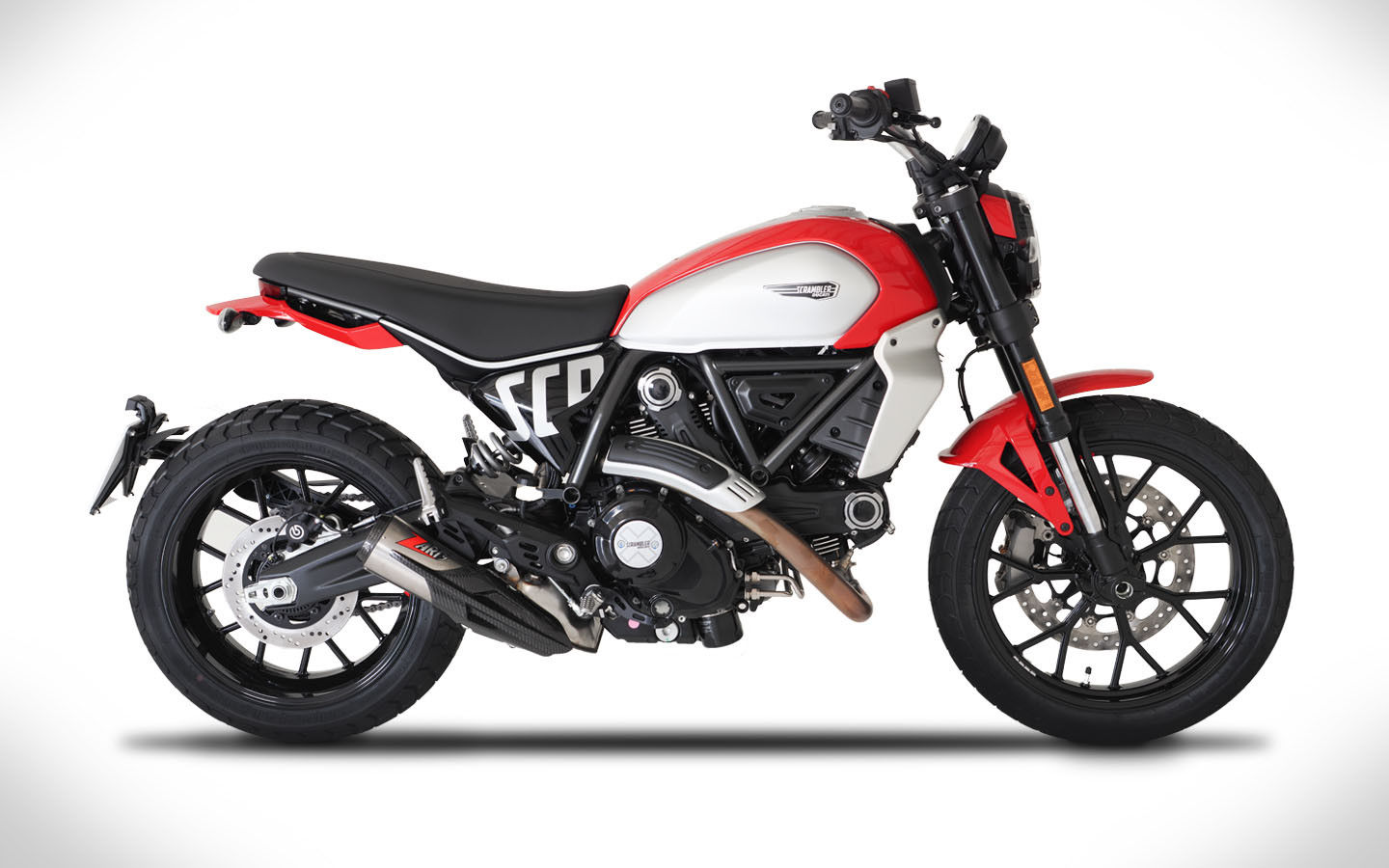 TITANIO OMOLOGATO FONDELLO CARBONIO DUCATI SCRAMBLER 800 2023-2024