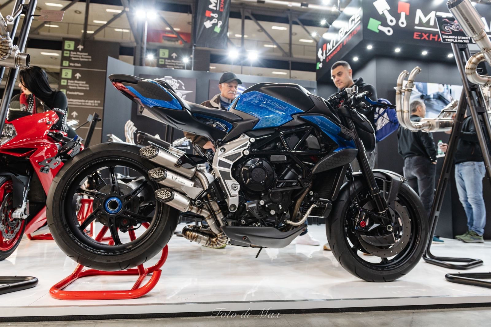 SCARICO EM TITANIUM OMOLOGATO TITANIO MV AGUSTA DRAGSTER/BRUTALE 800 12-17