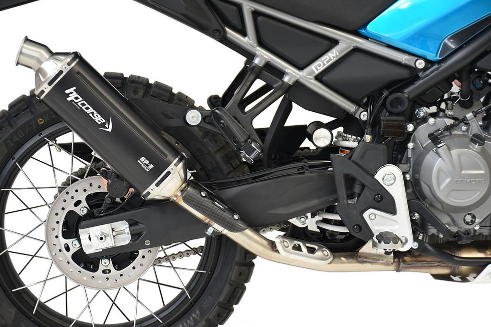 Miniatura: HPCORSE SP-2 SHORT BLACK TITANIUM OMOLOGATO CFMOTO 450MT 2024-2026