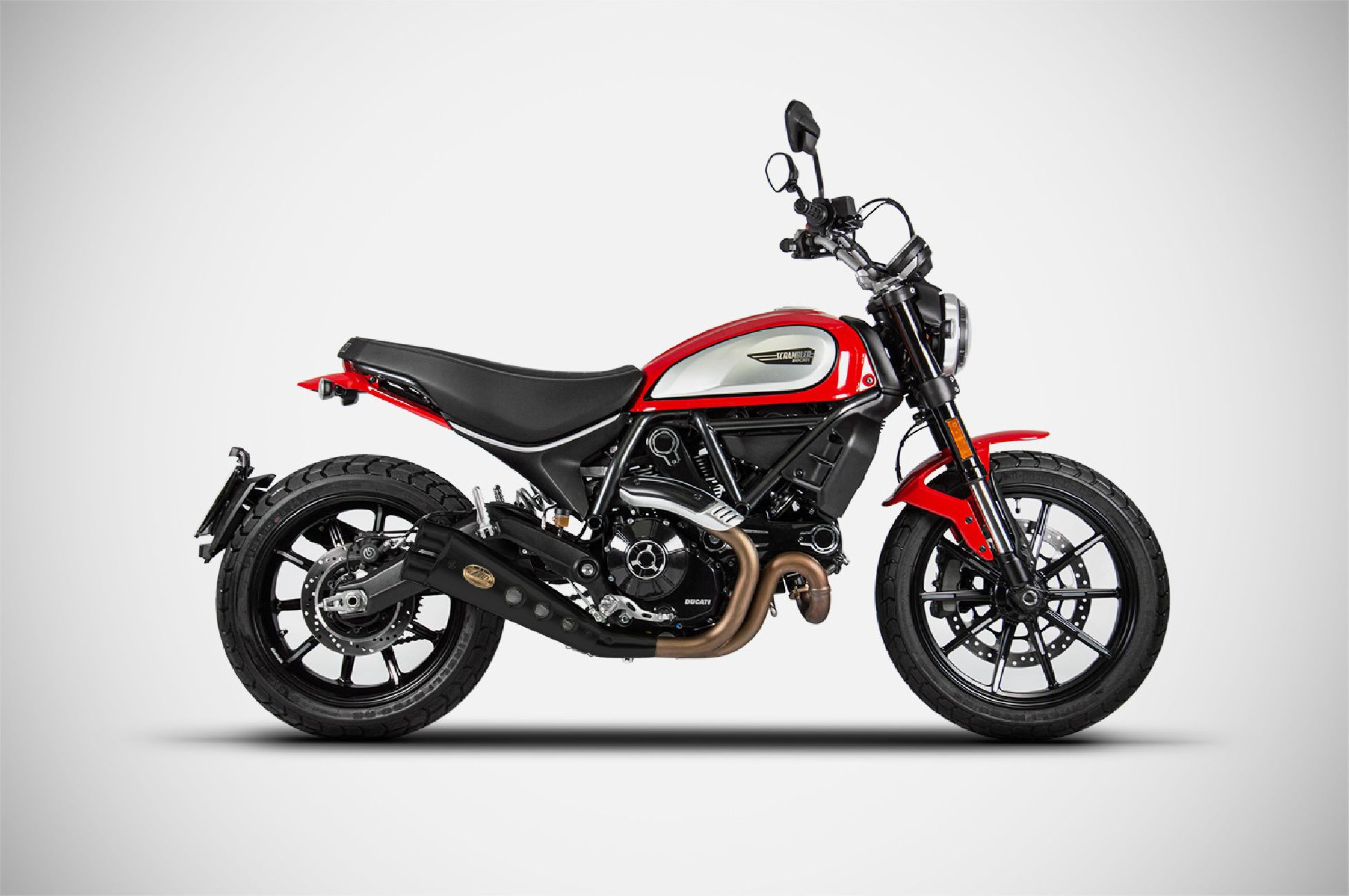 scarico zard speciald ed inox nero racing ducati scrambler 800 15‑20