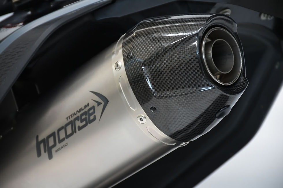 Miniatura: SCARICO HPCORSE SP-1 CARBON SHORT TITANIUM RACING KTM 690 ENDURO 2021-2024