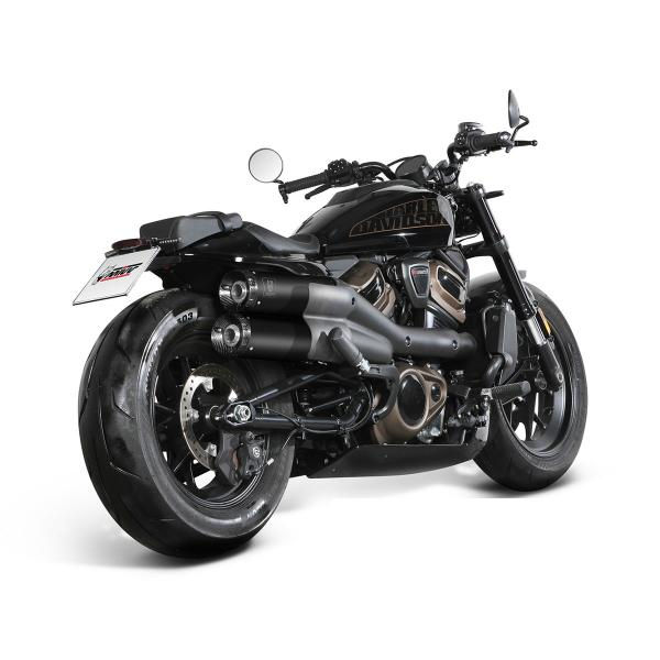 Miniatura: SCARICHI MIVV HR1 INOX NERO-CARB OMOLOGATO HARLEY DAVIDSON SPORTSTER S 2021-24