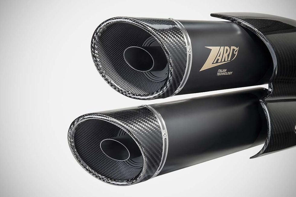 Miniatura: ZARD GT INOX NERO RACING FONDELLO CARBONIO HARLEY SPORTSTER S 1250 2021-2024