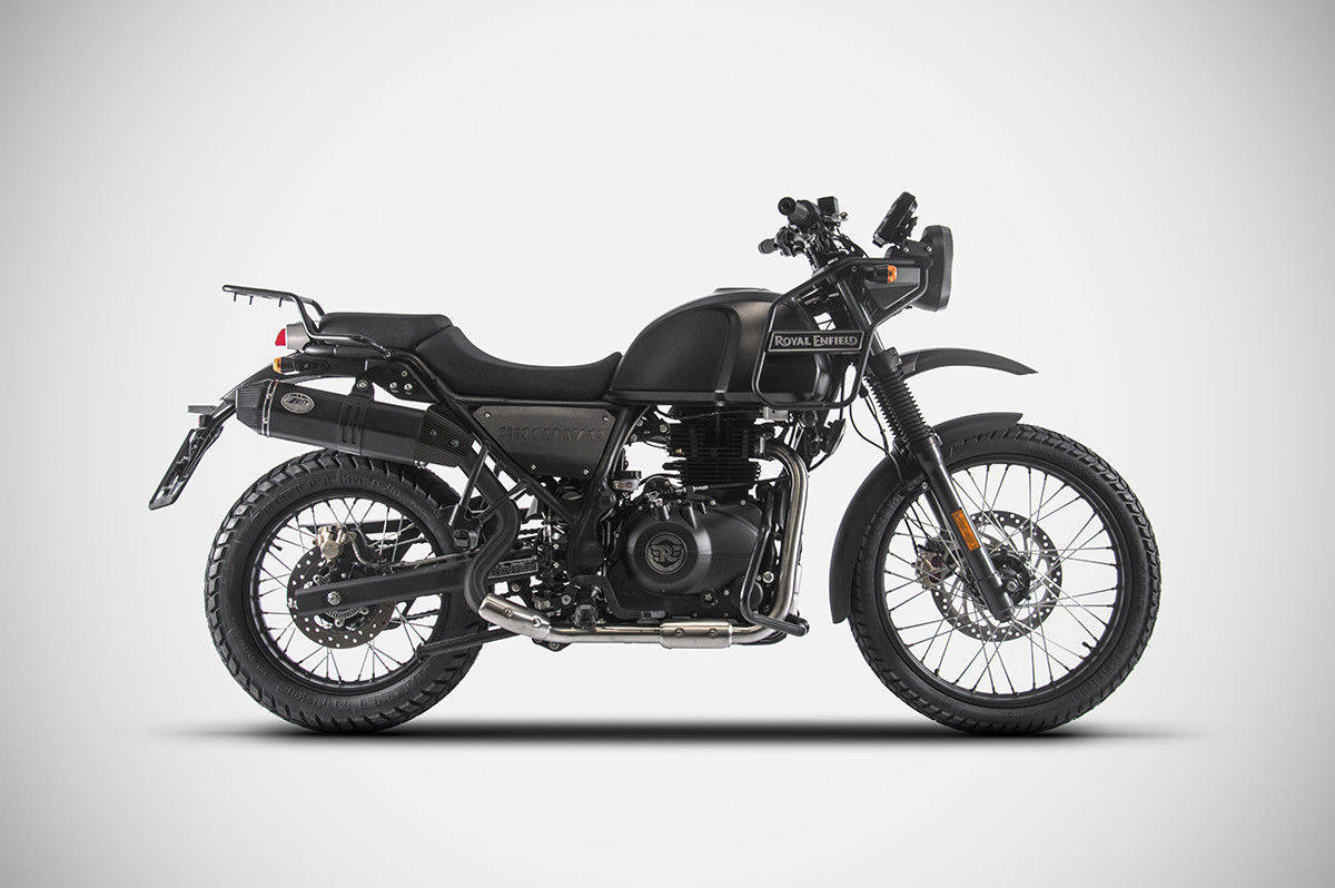 SCARICO ALTO ZARD PENTA ACCIAIO NERO OMOLOGATO ROYAL ENFIELD HIMALAYAN 2017-2020