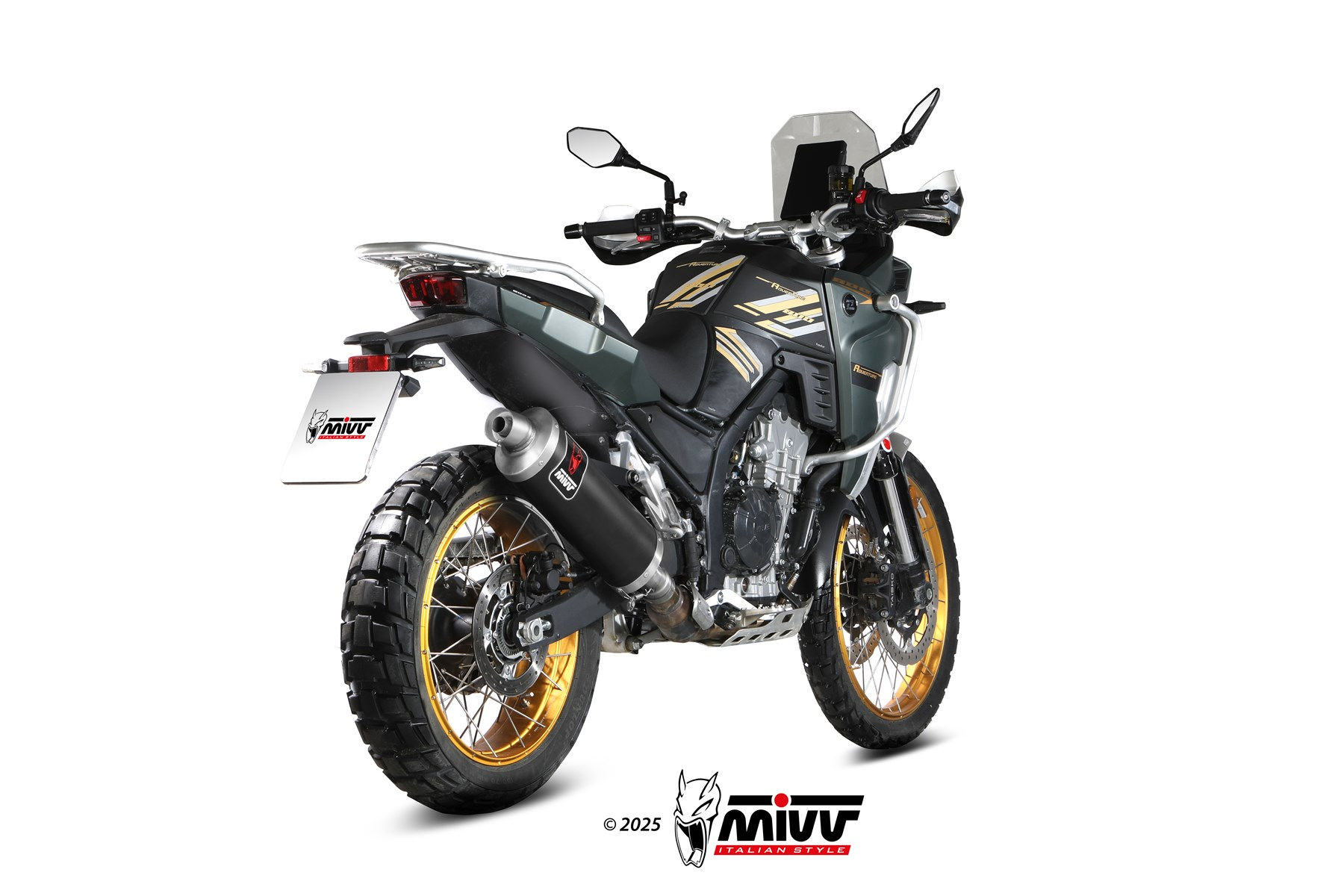 MIVV DAKAR ACCIAIO NERO OMOLOGATO KOVE 800X 2024-2025