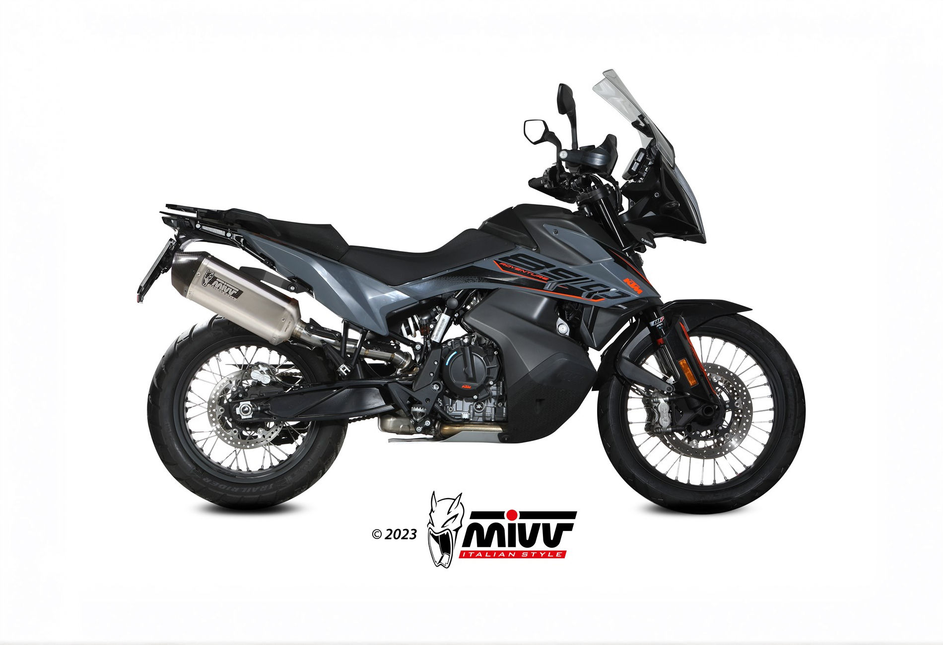 SCARICO MIVV SPEED EDGE ACCIAIO OMOLOGATO KTM 890 ADVENTURE/R 2020-2024