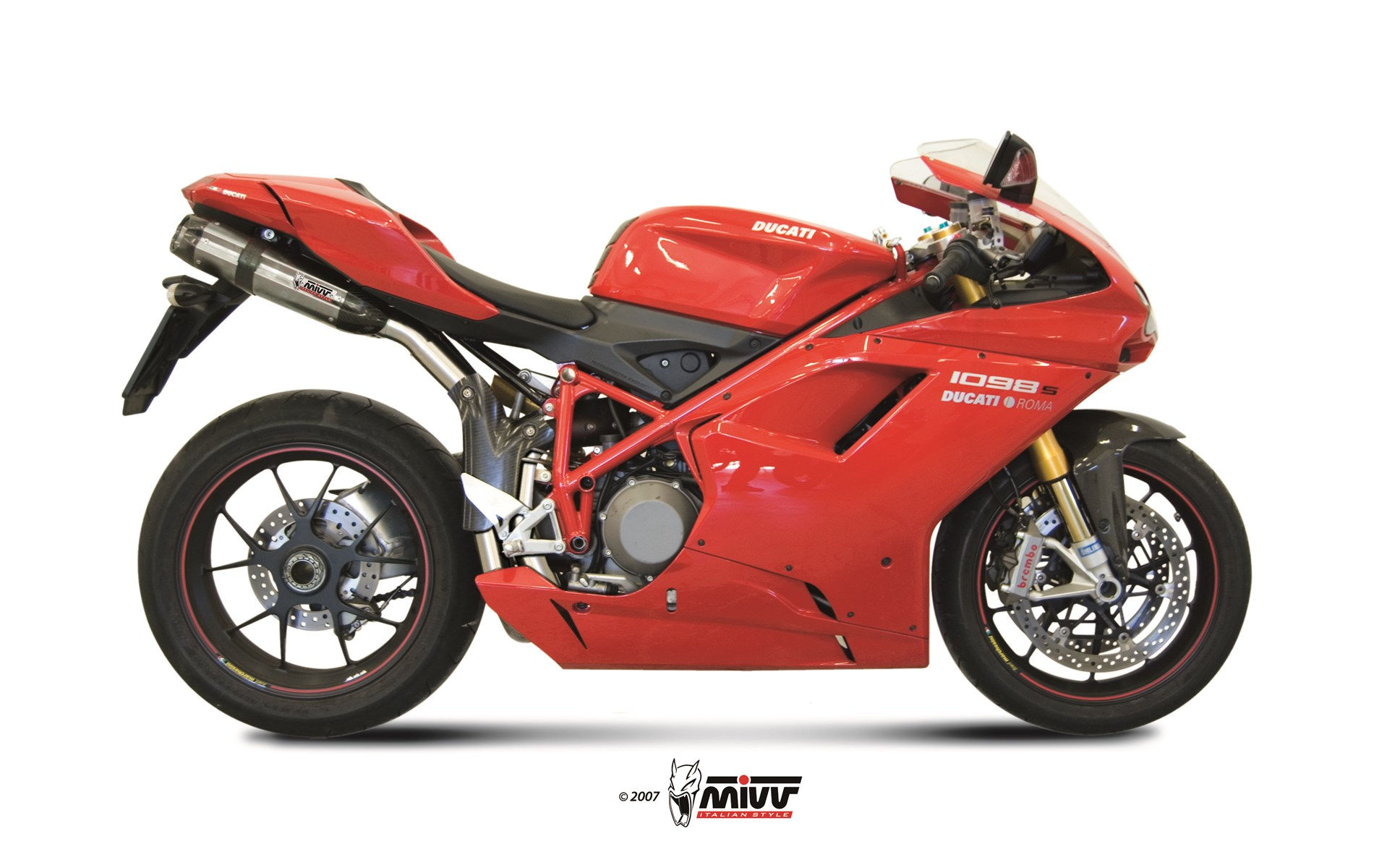TERMINALI MIVV SUONO INOX-CARBONIO DUCATI 1098 2007-2011