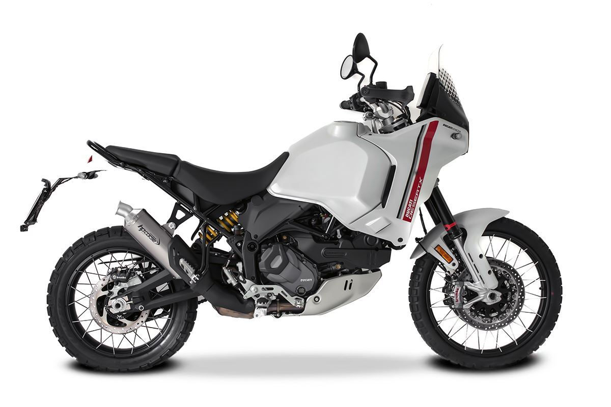 HPCORSE SP-1 SHORT TITANIO BASSO OMOLOGATO DUCATI DESERTX 2022-2024