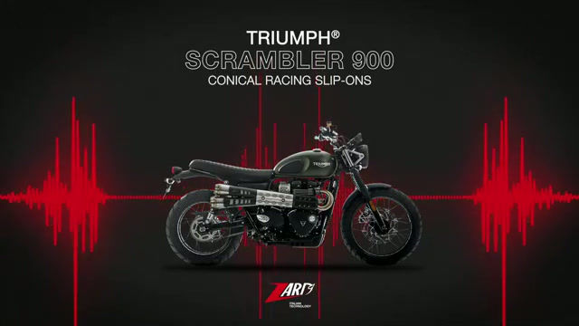 Miniatura: SCARICHI ZARD CONICAL ACCIAIO NERO RACING TRIUMPH SCRAMBLER 900 2017-2023