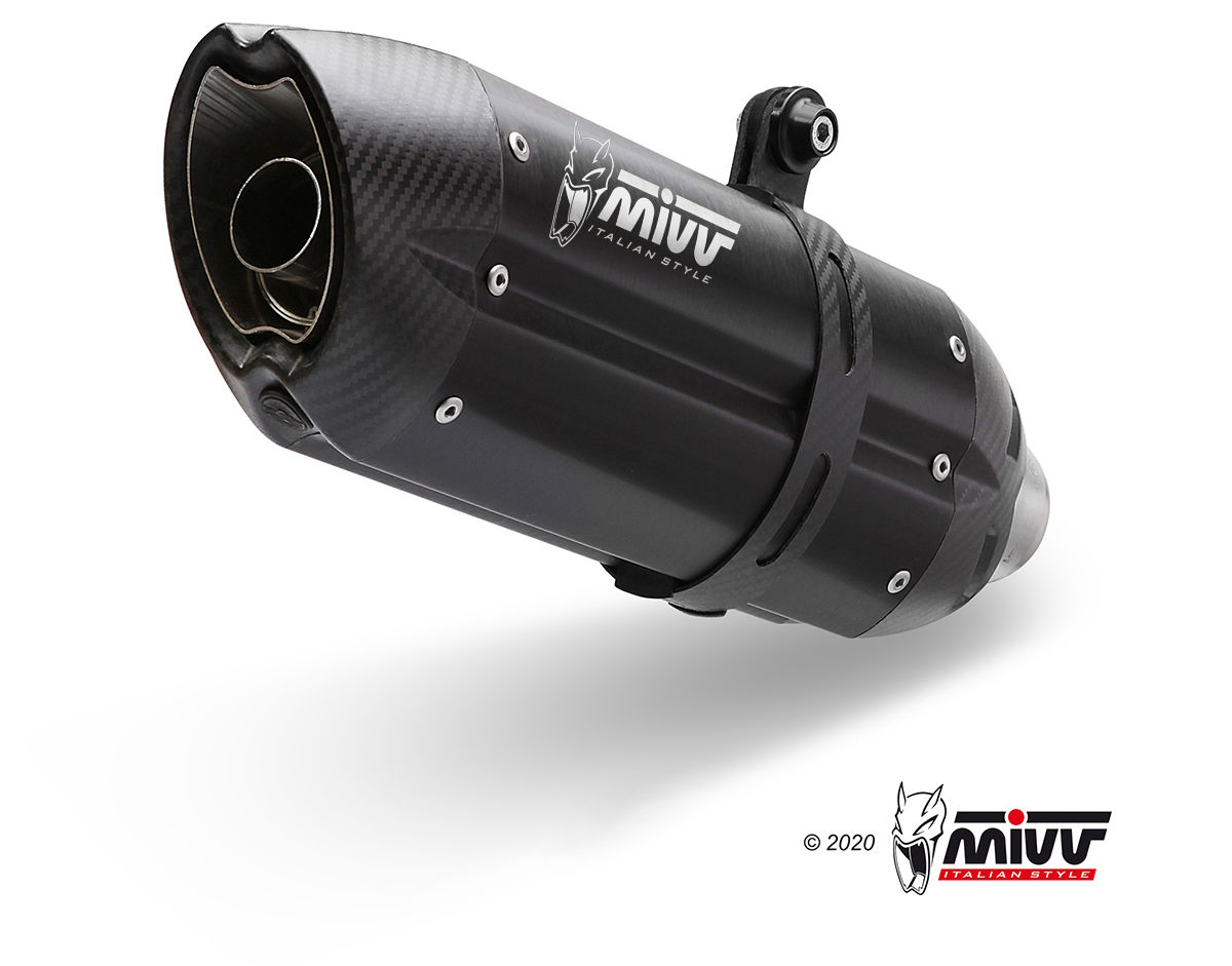 SCARICO MIVV SUONO ACCIAIO NERO OMOLOGATO DUCATI HYPERMOTARD 821 2013-2015