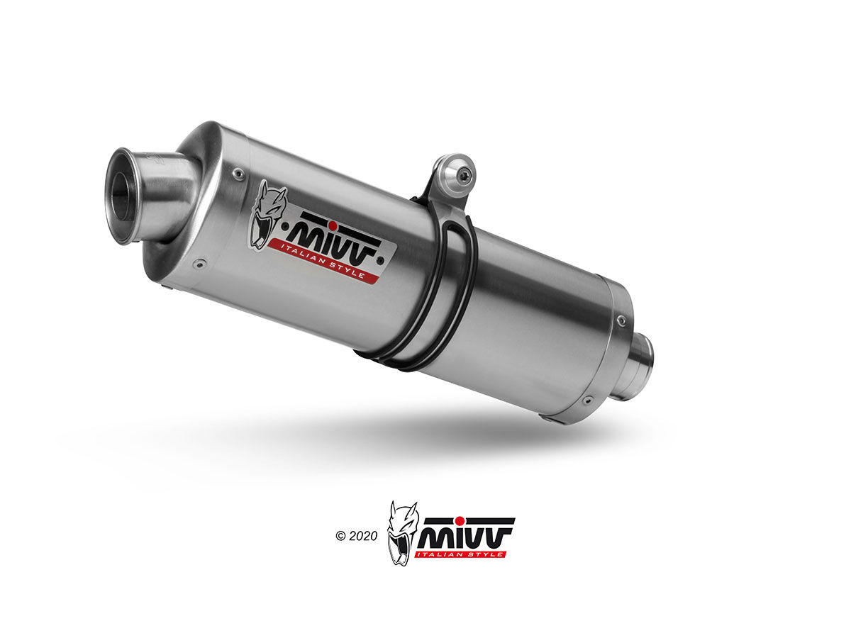 COPPIA SCARICHI MIVV OVAL ACCIAIO OMOLOGATO DUCATI MONSTER 695 2006-2008