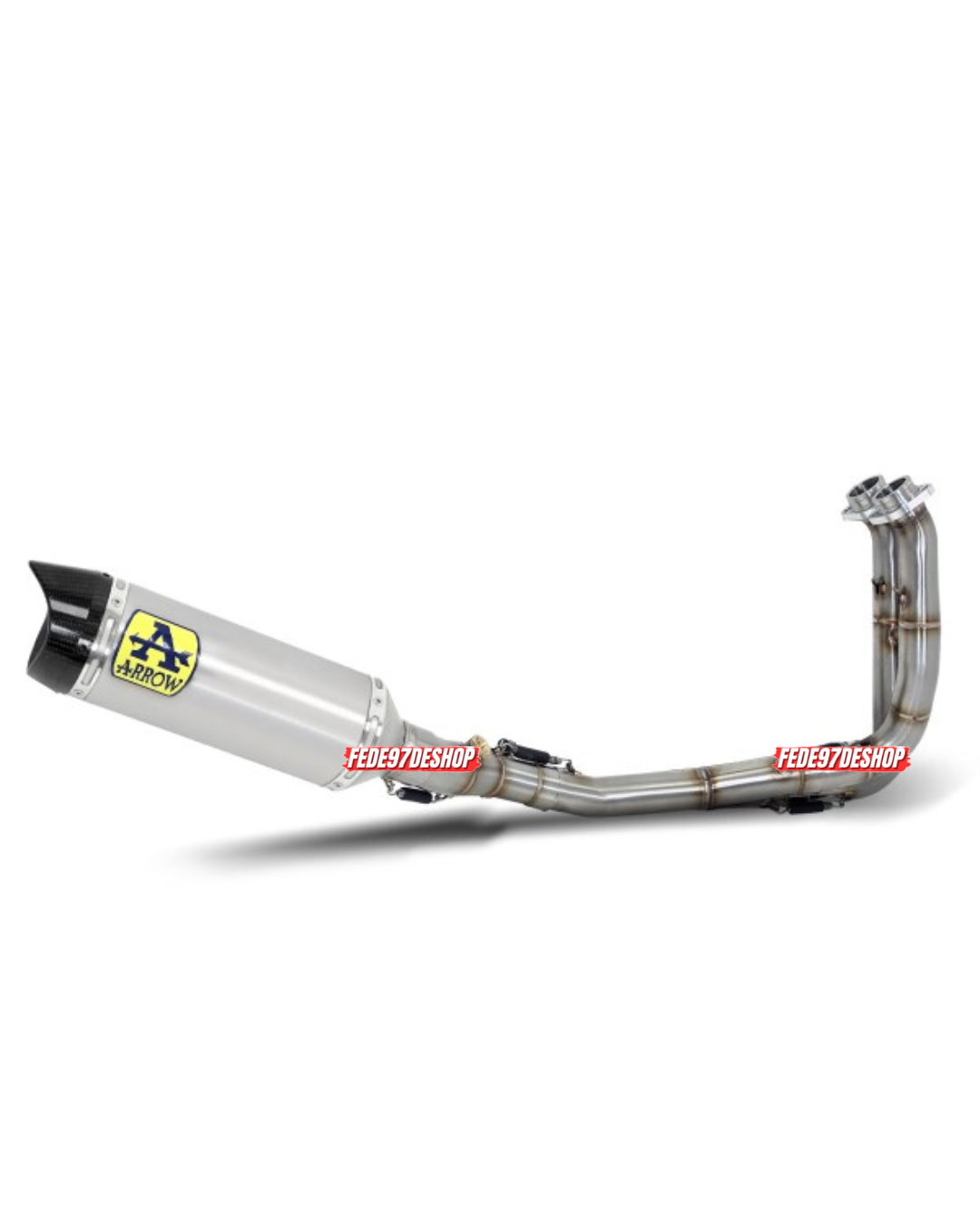 COMPLETO ARROW THUNDER OMOLOGATO IN ALLUMINIO PER YAMAHA MT07 2021-2024