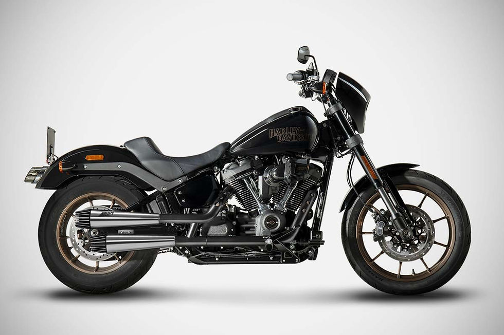 Miniatura: SCARICHI ZARD AVIO ACCIAIO LUCIDO RACING HARLEY DAVIDSON LOW RIDER 2017-2024