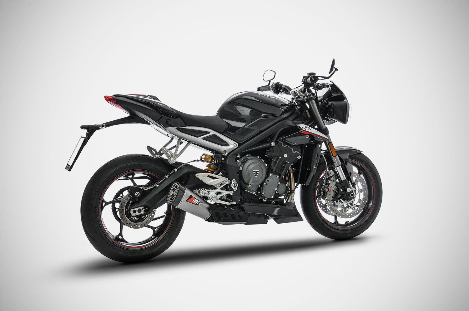 ZARD SHORT TITANIO RACING FONDELLO CARBONIO TRIUMPH STREET TRIPLE 765 2017-2019