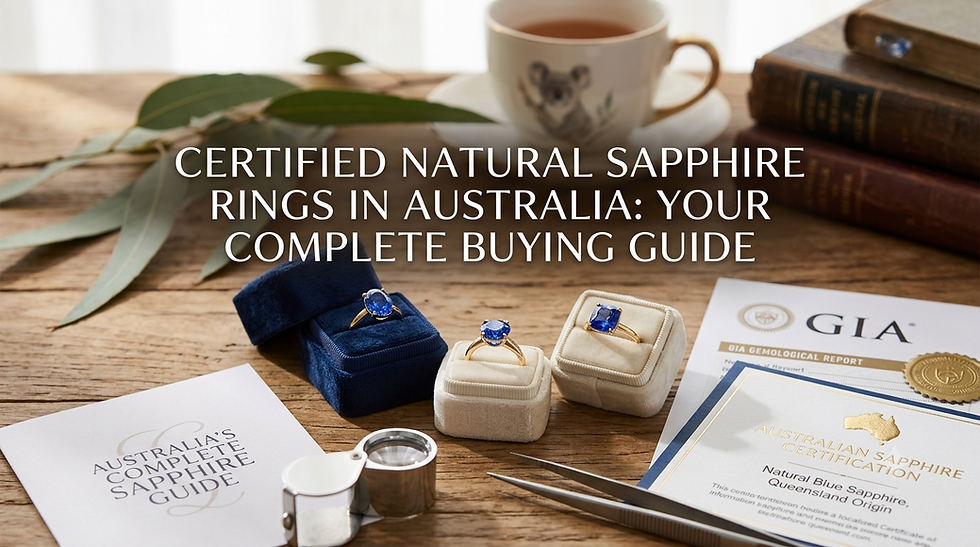 Certified Natural Sapphire Rings in Australia: Your Complete Buying Guide
