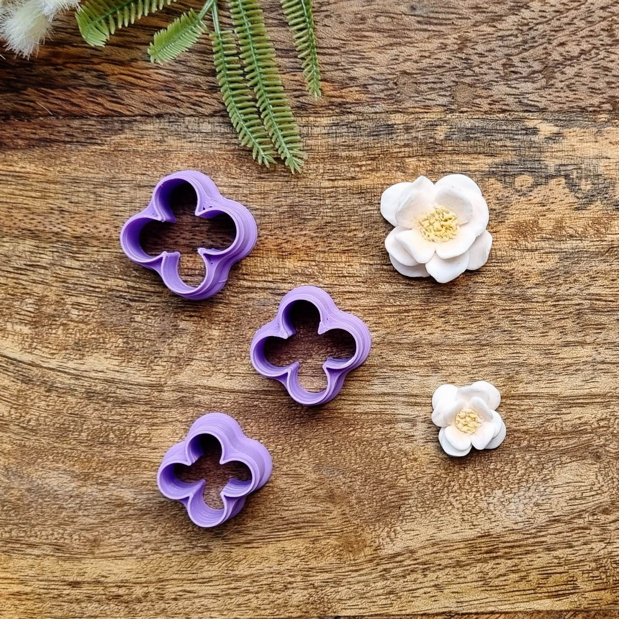 Floral Collection - 4 Petal Blossom LARGE (Set of 3)