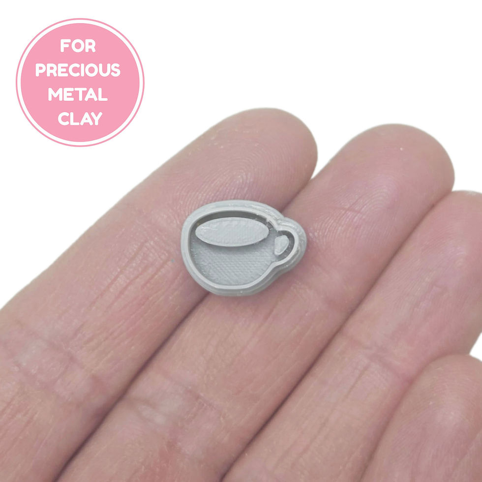 Thumbnail: Autumn Precious Metal Clay Cutters -  PMC Stud Earring Cutter Set