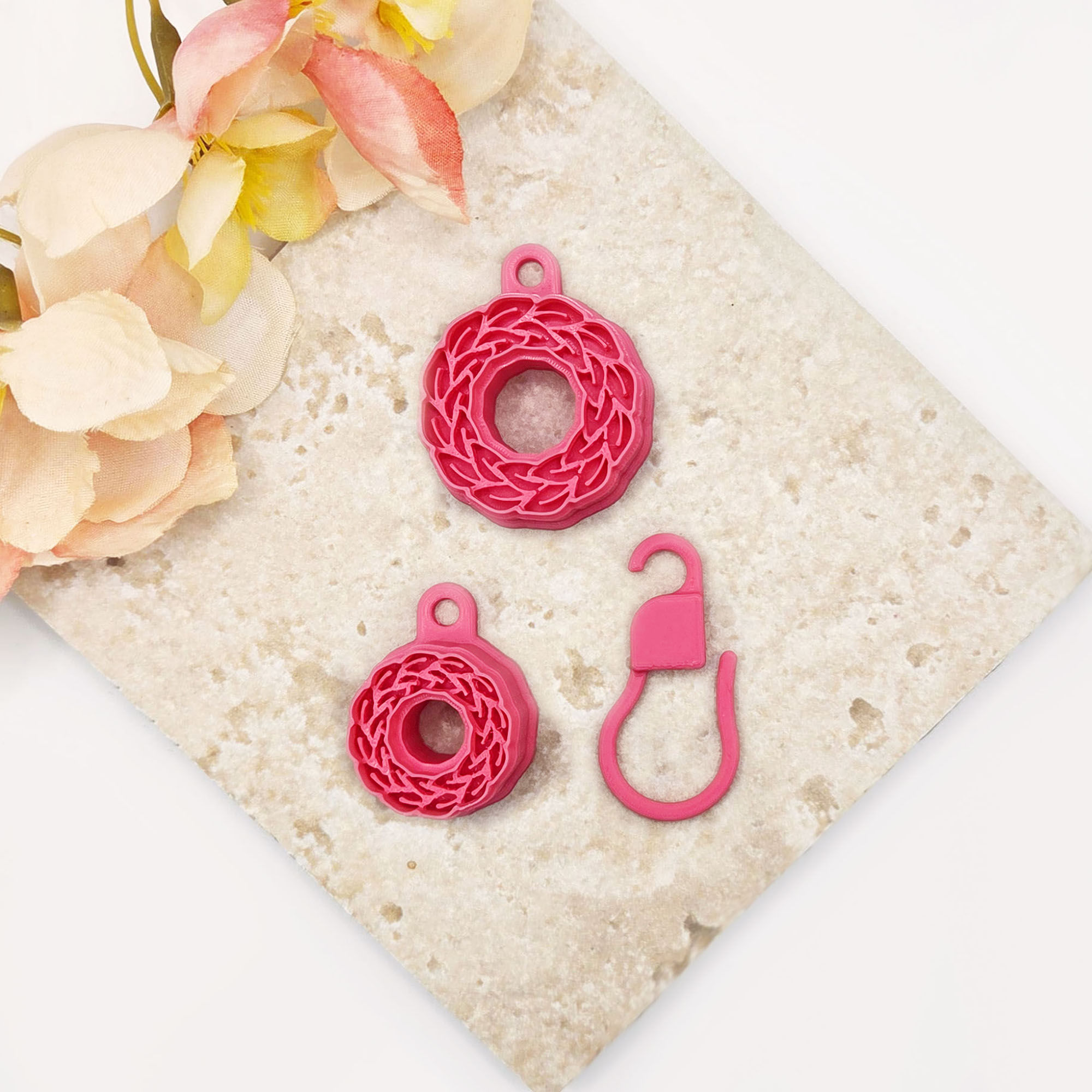 Christmas Wreath Polymer Clay Cutters - Set of 2