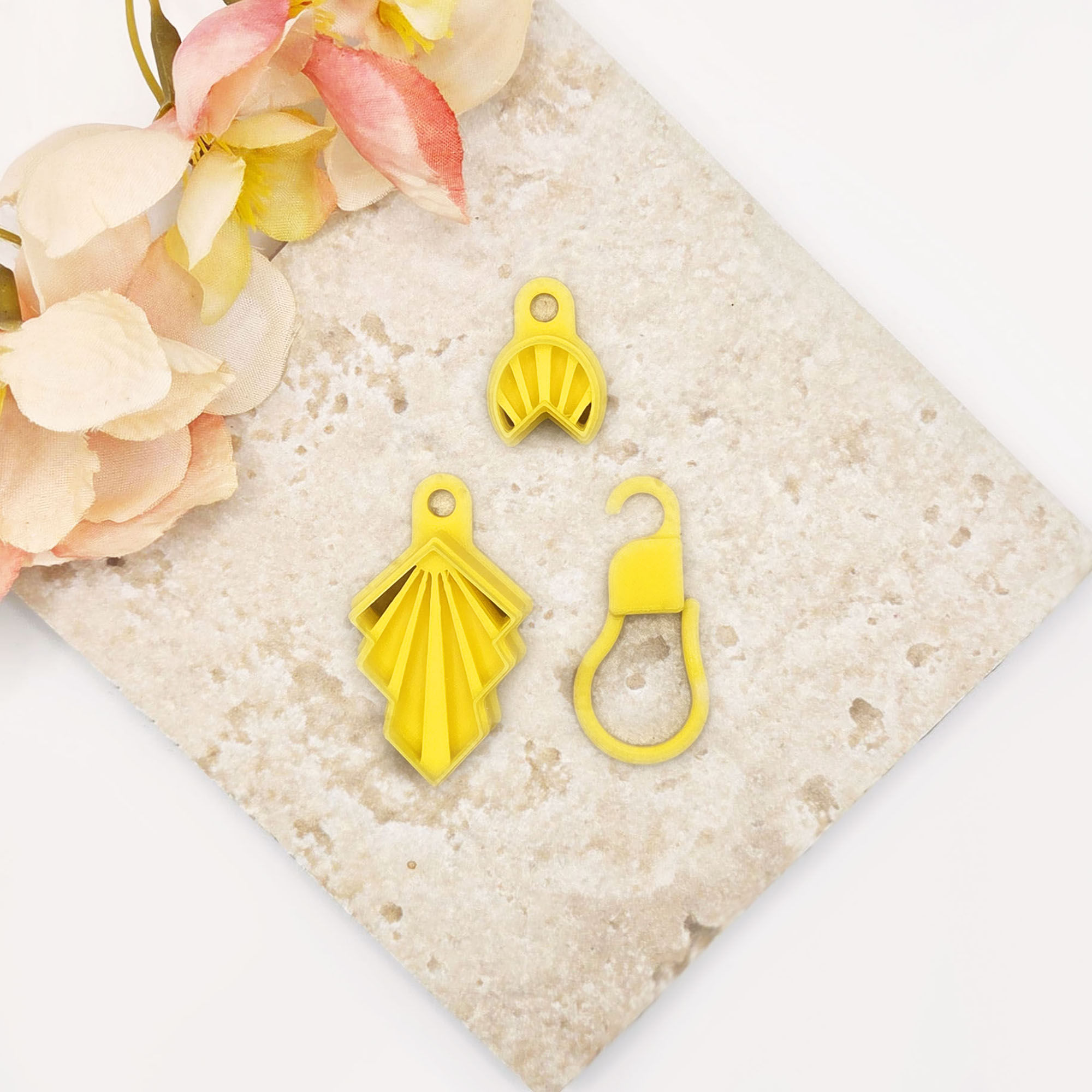 Sunbeam Small Art Deco Polymer Clay Earring Cutters (Set of 2)