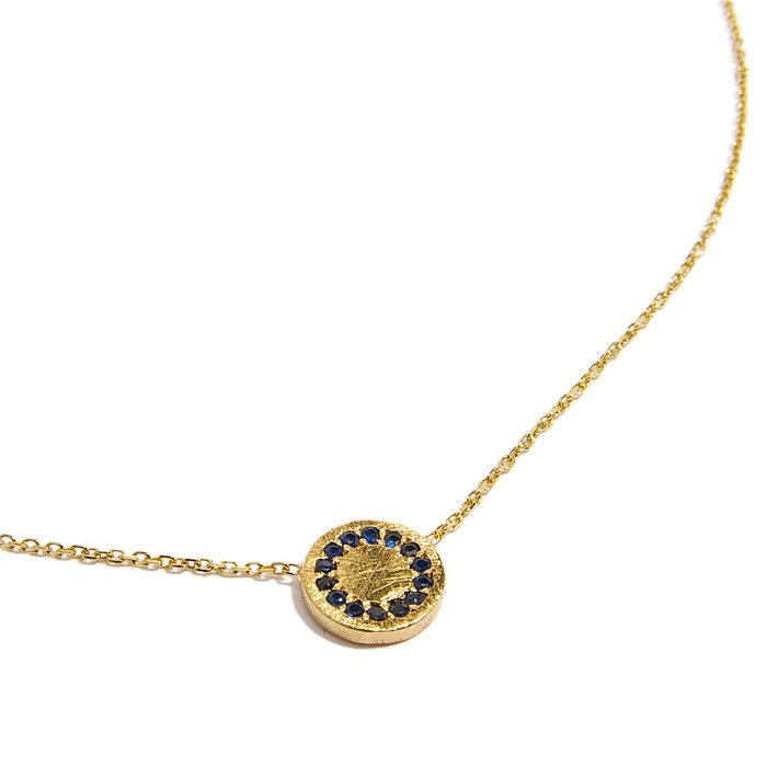 Thumbnail: Gold Sapphire Necklace