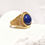 Thumbnail: Lapis lazuli gold ring