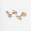 Thumbnail: Dainty diamond climber earrings 