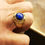 Thumbnail: Lapis lazuli gold ring