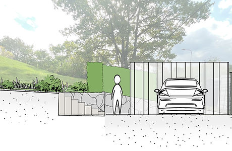 Illustrationsplan FLOS Trädgårdsdesign Täby Stockholm