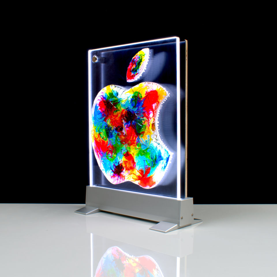 Illuminated Apple Logo sign created by Lit Sign Design in Phoenix AZ