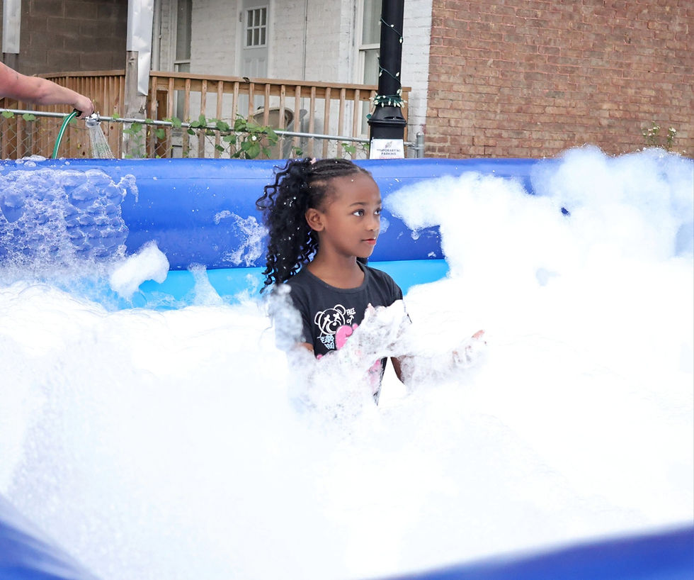 foam pool at Fest in the First 2025