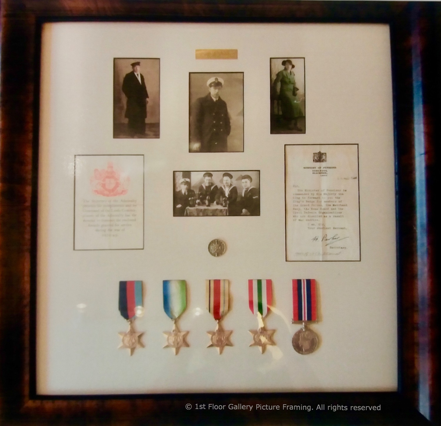 Bespoke box frames for medals