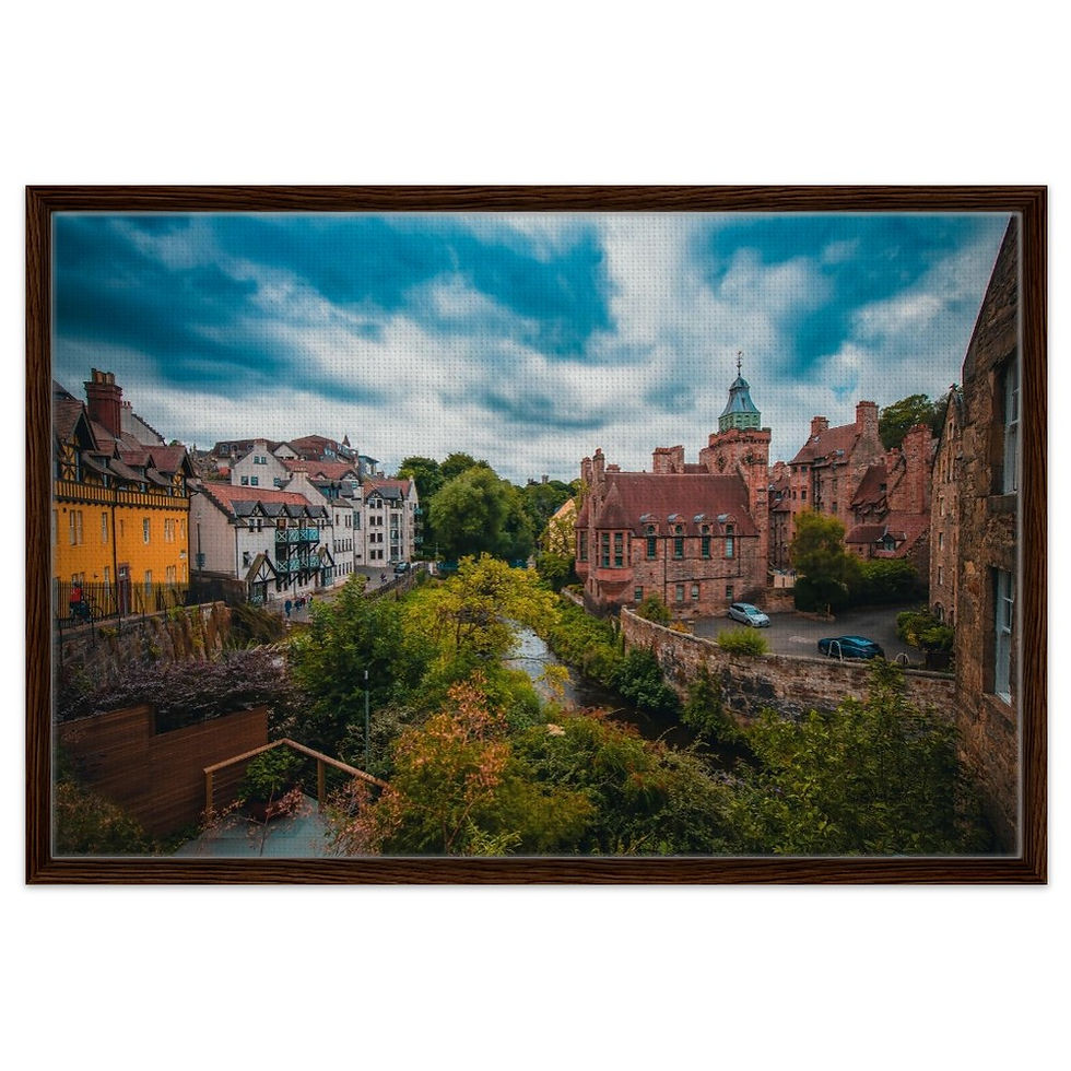 Thumbnail: Dean Village  - Framed Canvas
