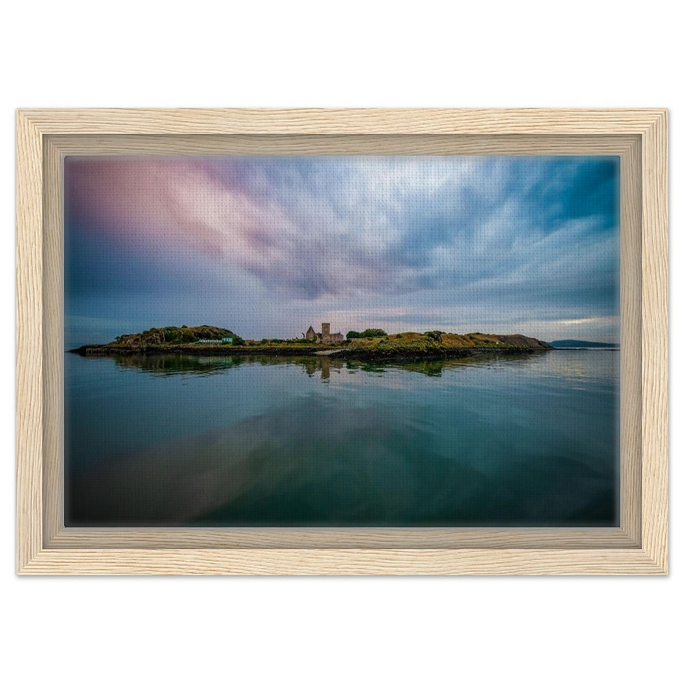 Thumbnail: Inchcolm Island   - Framed Canvas