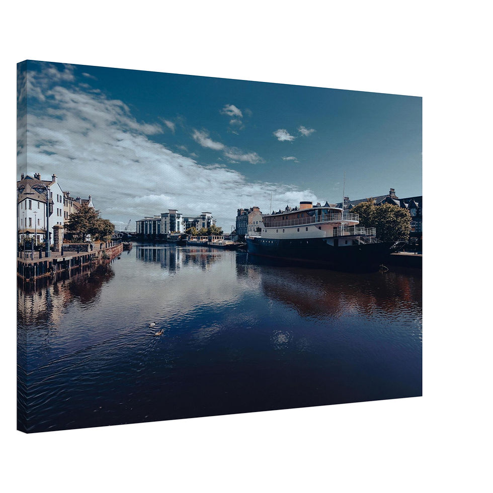 Thumbnail: The Shore in Leith  - Canvas Print