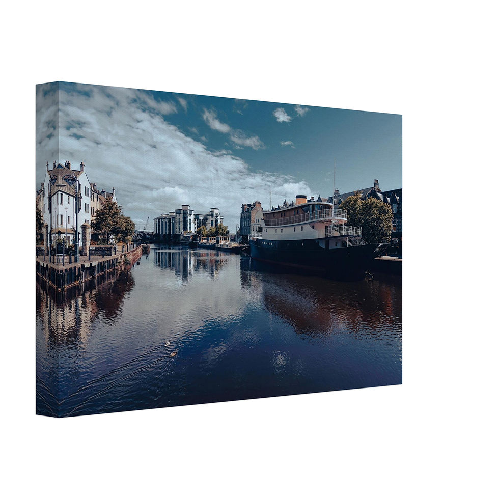 Thumbnail: The Shore in Leith  - Canvas Print