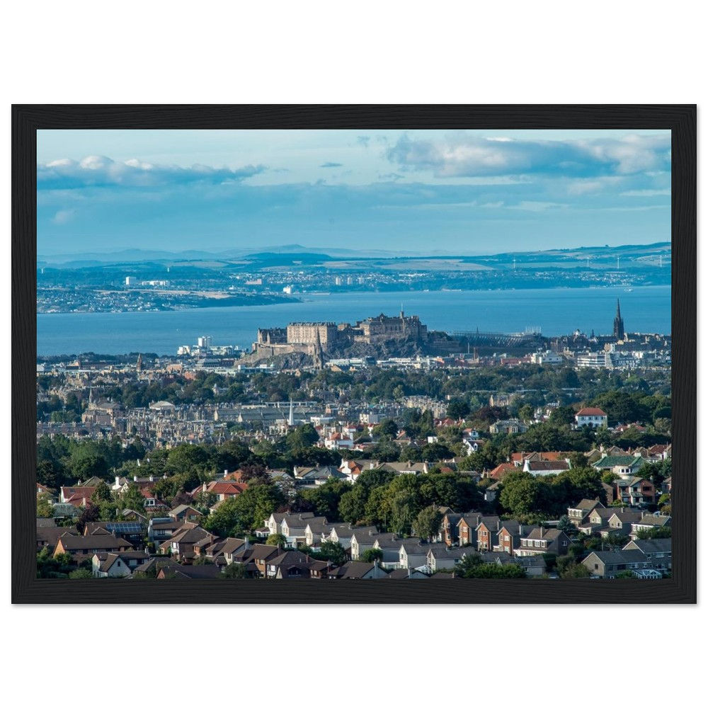 Edinburgh City View  -  Premium Framed Matte Print